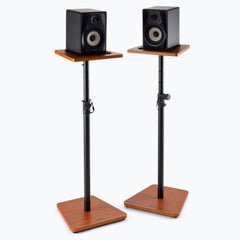 On Stage Wood Monitor Stands Black, Pair