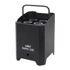 LEDJ Rapid QB1 Hex IP LED Uplighter IP54 Batterie Éclairage extérieur LED sans fil