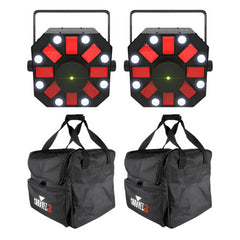 2x Chauvet Swarm 5 FX ILS Bundle DJ DIsco Effect Lighting