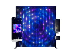 Twinkly Lightwall Mobile LED Curtain with App Control and Aluminum Stand (2.6 x 2.7 m)