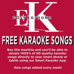 Easy Karaoke Ekg88 Bluetooth Karaoke Machine - Black