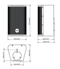 Void Acoustics Venu 6 V2 6.5" Surface Speaker Rotatable 90x60° HF White