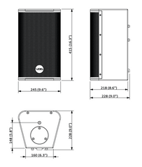 Void Acoustics Venu 8 V2 8" Flächenlautsprecher drehbar 90-60°x60° HF Weiß