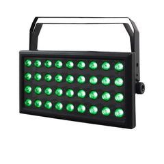 2x Equinox Cabaret Color HEX LED Flood 36 x 8W RGBWAUV avec flightcase