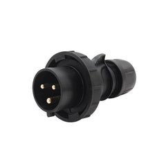 PCE 32A 230V IP67 2P+E Black Plug (0232-6X)