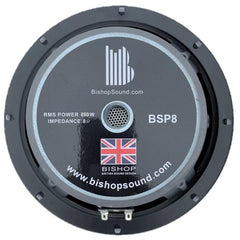 BishopSound BSP8 8" Speaker Driver - 250w, 95 dB, 8 Ohm