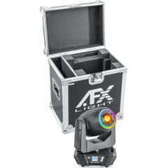 AFX SPOT-240LED-FC Spot Zoom Moving Head with Ring Effect 240W White LED in a Flight Case