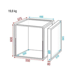 Boîtier DAP Double Porte 12U