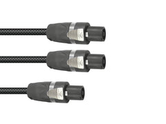 Sommer Cable Adapterkabel Speakon/2Xspeakon 1M Bk