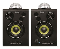 Hercules Monitor 32 Party DJ Monitor Speaker Pair inc LED Light Effect *B-Stock