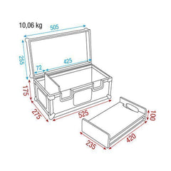 Boîtier d'adaptateur conique DAP comprenant 2 incrustations d'adaptateur