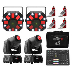 Chauvet DJ ILS Command Wireless Lighting Bundle 3, inkl. 2x Swarm 5 FX ILS + 2x Intimidator Spot 160 ILS