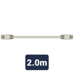 AV:Link Cat5e Patchkabel UTP RJ45-Stecker auf RJ45-Stecker 2,0 m