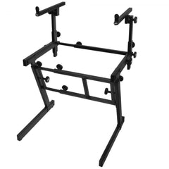 On Stage Pro Heavy Duty Folding Z Keyboard Stand W 2nd Tier