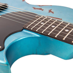 Vintage V120 Icon - Distressed Gun Hill Blue On Sunburst