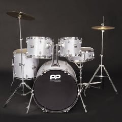 Pp 5pc Fusion Drum Kit- Silver