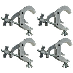 4x Equinox Silver TRC100XLS Aluminium 100kg 48-80mm Large Easy Clamps