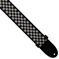 Perri 591 Webbing Black And White Chequer