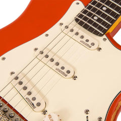 Vintage V6 Icon - Distressed Firenza Red