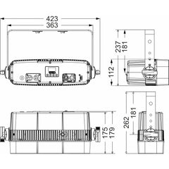 Projecteur Briteq BT-VENUELITE4 3000K à lumière blanche « HI CRI » à 4 cellules