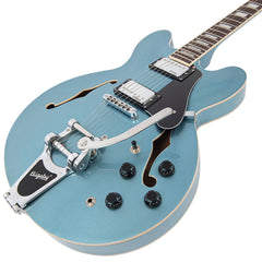 Vintage Semi-acoustic Guitar With Bigsby - Gun Hill Blue