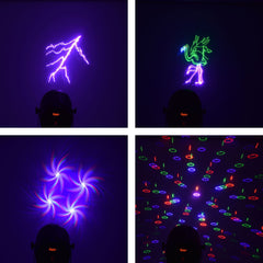 QTX Mesmerizer: 3D Animation Laser with LED Par Lights