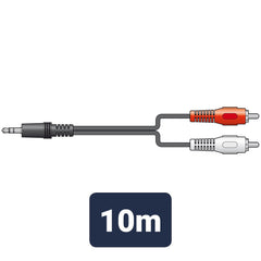 av:link prise stéréo 3,5 mm vers 2 câbles de prise RCA 112.068