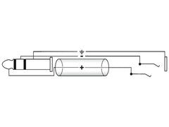 Jack extension 6.3 stereo 10m bk