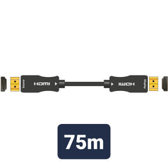 AV:Link Ultra High Speed 4K UHD Active Fibre Optic HDMI Lead 2.0 75m