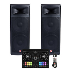 2x Intimidation PI-215 MK3 Total: 1000W RMS 2 x 15" Active Speaker DJ PA