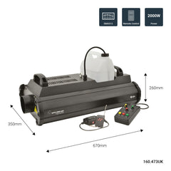 QTX 2000w Smoke Machine QTFX-2000 MKII High Power Fog