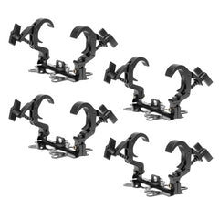 4x AFX CLAMP-SET-BK Moving Head Light Foldable Clamp Sets