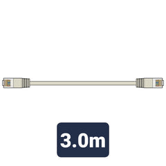 AV:Link Cat5e Patchkabel UTP RJ45-Stecker auf RJ45-Stecker 3,0 m