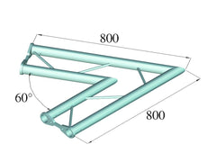 Alutruss Bisystem Ph-20 2 voies 60 ? Horizontal