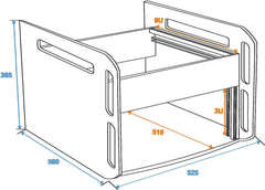 Rack unit 3U + 9U