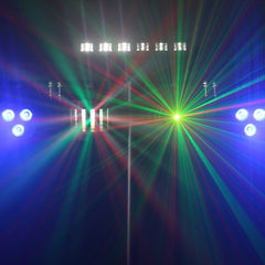 Equinox Microbar Multi System Reloaded Lighting Package T-Bar Derby UV Strobe DJ Disco