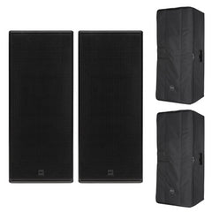 2x RCF NX985-A Three Way 2100W Active Speakers inc Covers