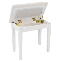 Kinsman Piano Bench - With Storage - Satin White