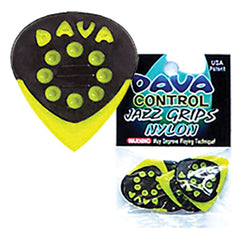 Dava Jazz Grip Picks- Hang Bag 6 Green Nylon