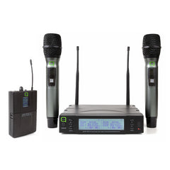 Q Audio QWM1960 Dual Handheld Wireless Microphone System CH38 *BSTOCK*