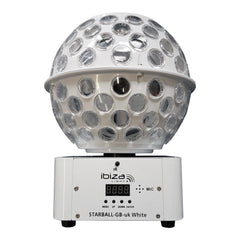 Simply Sound Starball White LED Mirrorball Type Effect Disco DJ inc remote *B-Stock