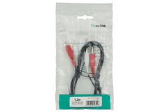 AV:Link 2 fiches RCA vers 2 fiches mono 6,3 mm câble 1,2 m