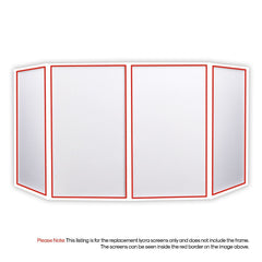 4x Equinox Lycra Cloth DJ Screen Replacement Panels (White)