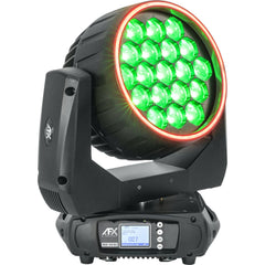 AFX Light WASH-1940-RGB Wash Zoom Moving Head With Ring Effect 19X 40W RGBW LED inc Flightcase