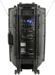 QTX QR15PA Portable PA System with Wireless Mics & USB Player