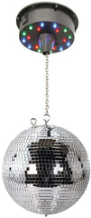 300mm Mirrorball inc Battery Motor Revolving Mirror Ball Lighting 50's Disco Bundle