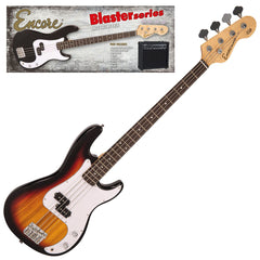 Encore E40 Blaster Bass Guitar Pack - Sunburst