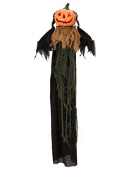 EUROPALMS Figurine Halloween Tête de Citrouille, animée 115cm