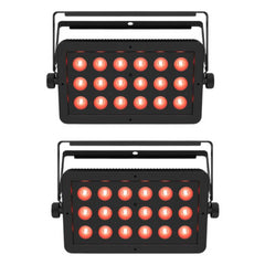 2x Chauvet DJ SlimBANK Q18 ILS Washlight with 18x4W Tri-Colour RGB LED