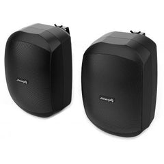 Audibax Ovo Black Lautsprecherpaar 4" 35W 100V Installieren Sie ein Hintergrundsoundsystem